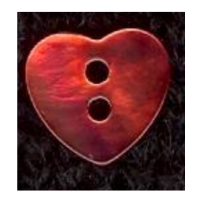 Hjerte 12mm Korallrd